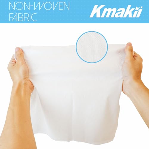 KMAKII Handi Wipe Reusable Cloths - Multi-Purpose Disposable Dish Cloths and Towels, Ultra Absorbent, Fast-Dry, Durable Cleaning Wipes for Kitchen and Home, White, 11.8 x 21 inches, Pack of 80 - color: White