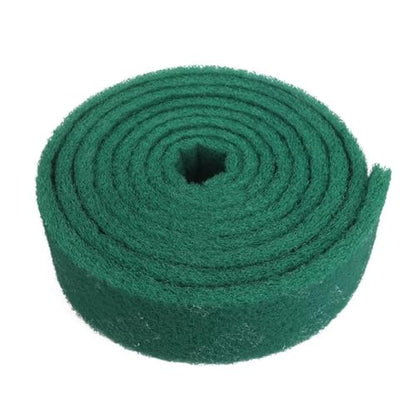 Cuttable Scouring Pad Roll,Thickened Scrubbing Pad for Kitchen Cleaning, Metal Rust Removal, Surface Polishing, Sanding(Green,70×17mm 2Roll) - size: 70×17mm 2Roll