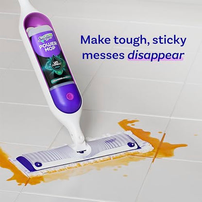 Swiffer PowerMop Floor Cleaning Solution with Unstopables Fresh Scent, PowerMop Refills, Floor Cleaner for Mopping, 25.3 fl oz, 2 Pack