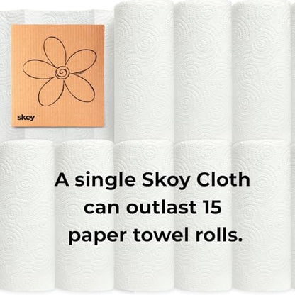 Skoy Cloth, 8-Pack Versatile Swedish Dishcloths for Kitchen and Household Use, Reusable Cleaning Cloths, Planet-Friendly, Dishwasher and Dryer-Safe, Blue - color: Blue, size: 8-Pack