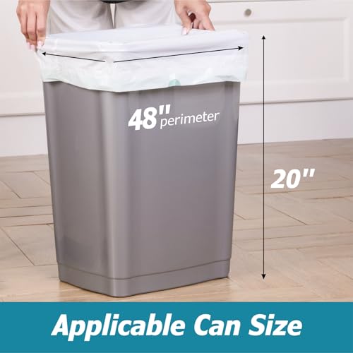 8 Gallon Drawstring Garbage Bags 0.8 Mil Ultra Strong Medium Kitchen Trash Bags Medium Plastic Bags - Individual, Unscented, White, 23"x27", 50 Count - size: 50 Count (Pack of 1)