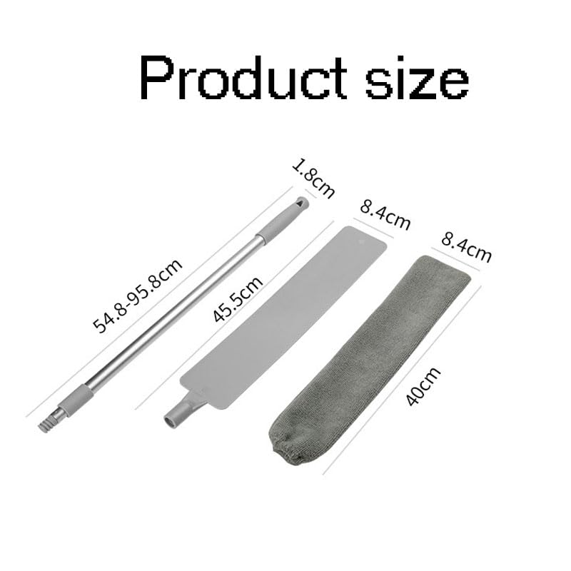 Retractable Gap Dust Cleaner, with 2 Microfiber, 2025 Upgraded Retractable Gap Dust Cleaning Artifact, Under Appliance Microfiber Duster, for Cleaning Under Appliances Furniture Couch Fridge (A1) - color: A1