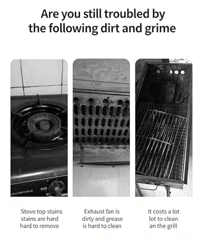 2 Pack Grill Cleaning Brush for BBQ Grill Grates, Kitchen Gap Cleaning Brush with Scraper, Detail Cleaning Tool for Stove Top, Sink, Oven Rack, Drain and Hard-to-Reach Areas