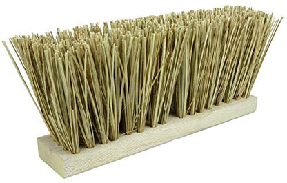 Weiler 70208 16" Block Size, Natural Palmyra Fill, Hardwood Block, Street Broom, Made in the USA - size: 16", style: Natural Palmyra