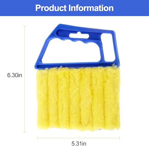 Handheld Vent Brush Blue Tool for Blinds Vents Tracks Cleaning - color: Blue
