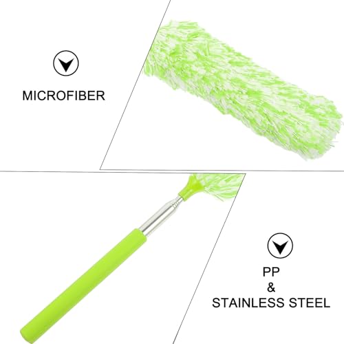 Hemobllo Microfiber Extendable Duster Cleaning Tool with Telescopic Handle, Washable Household Dust Sweeper for High Ceilings and Furniture Dust Removal