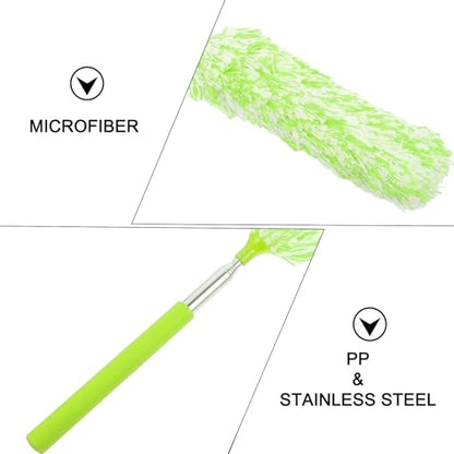 Hemobllo Microfiber Extendable Duster Cleaning Tool with Telescopic Handle, Washable Household Dust Sweeper for High Ceilings and Furniture Dust Removal