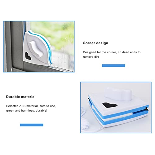 Magnetic Window Cleaner, Household Window Cleaner Cleaning Tool Double Side Magnetic Wipers for High-Rise and Car Glazed Windows