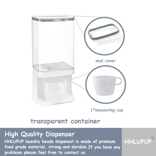 35 OZ Laundry Detergent Dispenser/Wall-Mounted Scent Booster Beads Dispenser for Laundry Room Storage, Suitable for Softener Beads/Sea Salt/Rice Dispenser/Sprinkles/Solid Grain Organize - size: 35 oz