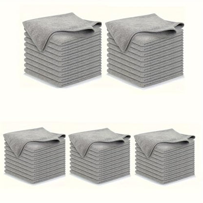 Generic Kitchen Towel, Ultra-fine Fiber Light Gray Cleaning Cloth Set, Absorbent, Soft and Cloth, Ultra Soft Absorbent Microfiber Cleaning Rags (50pcs) - size: 50pcs