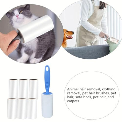 Extra Sticky Lint Roller Mega Value Set 900 Sheets for Pet Hair Removal and Clothes, Dog and Cat Lint Remover, 10 Pack - size: 10pack(900sheets)