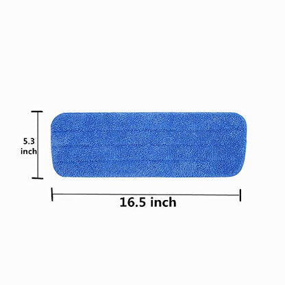 Microfiber Spray Mop Replacement Heads for Wet/Dry Mops Floor Cleaning Pads Compatible with Bona Floor Care System (3 Pack)