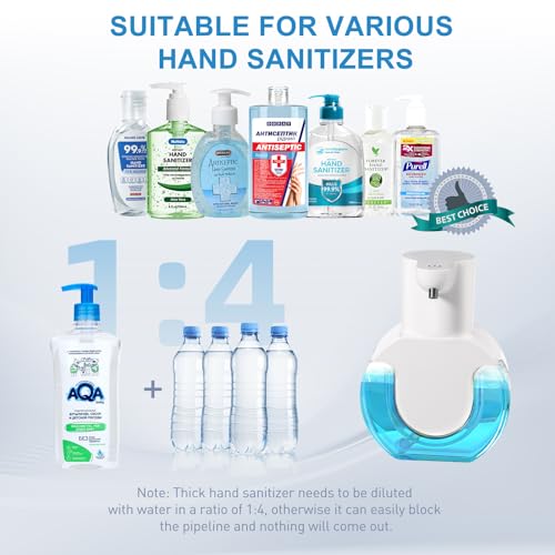 2 Pack Automatic Liquid Soap Dispenser,14.2oz/420ML Touchless Automatic Soap Dispenser,Rechargeabled Wall Mounted Smart Pump for Bathroom Kitchen - color: White, style: 2 Pack Liquid