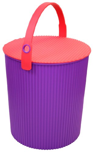 Yawata Kasei 224938 Omniutti Bucket with Lid, Purple, LL, 7.1 gal (20 L), Sceltevie omnioutil Vivid - color: Purple, style: LL Size: 6.5 gal (20 L)