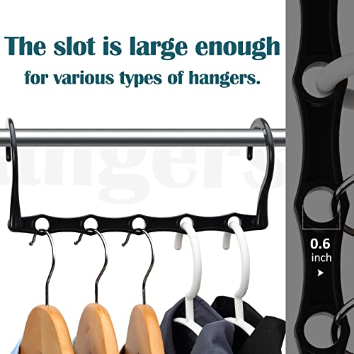 AMKUFO Closet Organizers and Storage 20 Pack Hanger Organizer Magic Hangers Space Saving Hanging Plastic for Heavy Clothes, Dorm Room Bedroom Home RV Car Camper Organization Essentials - size: 20 Pack