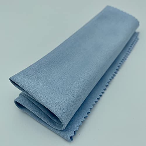 AAwipes Violin Clean Cloths Microfiber (6-Pack 12"x12" Cloths Blue) Plush Polishing Cloths for Musical Instruments Premium Cleaning Cloths for Guitar Piano Clarinet Trumpet Sax Universal (HCIS-1212-B) - color: Blue 6PCS