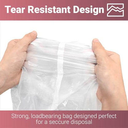 220 Count Heavy - Duty 13 Gallon Drawstring Trash Bags – Tear-Resistant Bags for Kitchen, Office, and Commercial Use