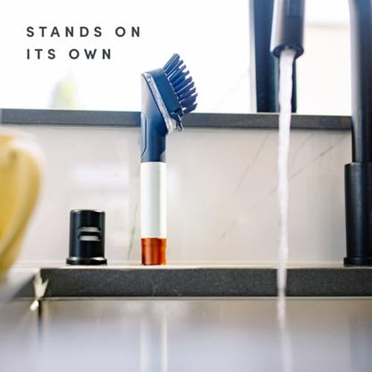 Brite by Scotch-Brite Limited Edition Mess-Free Dishwand, Sleek and Stylish Dish Brush with Soap Dispenser Handle - size: (Pack of 1)