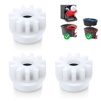 3 Pcs Spin Mop Bucket Replacement Gear Compatible with O Cedar Mop Bucket Pedal Only One Way Bearing Repair Parts - size: 3 Count (Pack of 1)