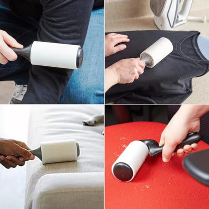 4 inch Lint Roller Refills for Scotch Brite Lint Roller Replacement Refills for Pet Hair Extra Sticky Everyday Clean Lint Remover Refills 6 Pack 60 Sheets per Roll Total 360 Sheets - size: 4 inch (1.75'' Inside Dia.)