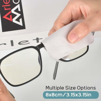 CONLI 60 Pack Small Microfiber Cleaning Cloth for Eyeglasses 8x8cm/3.15x3.15in Luxury Suede Glass Cleaning Cloth Glasses Cleaner for Eye Glass Lens Cleaning Gentle and Lint-Free - color: 60pack-8x8cm