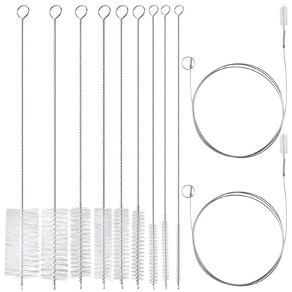 Pipe Cleaner 12 Pcs/Set, Refrigerator Cleaning Tool, Nylon Straw Cleaner Brush, Tube Cleaner Long Pipe Cleaners, Professional Tube Cleaning Brush Set, That Meets Daily Needs