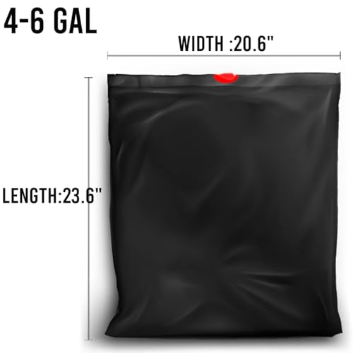 BEIDOU-PAC 4-6 Gallon Trash Bags Drawstring, 150 Count Bulk Value Pack, Black & Unscented Multi-purpose Garbage Bags for Business Home Bathroom Kitchen Commercial and Industrial - style: 4-6 Gallon |150 Count(Value Pack)