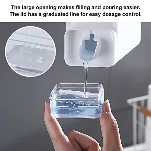 Laundry Detergent Dispenser, Detergent Dispenser, Refluxable Laundry Detergent Container, Plastic Liquid Laundry Detergent Dispenser for Laundry Room Organization