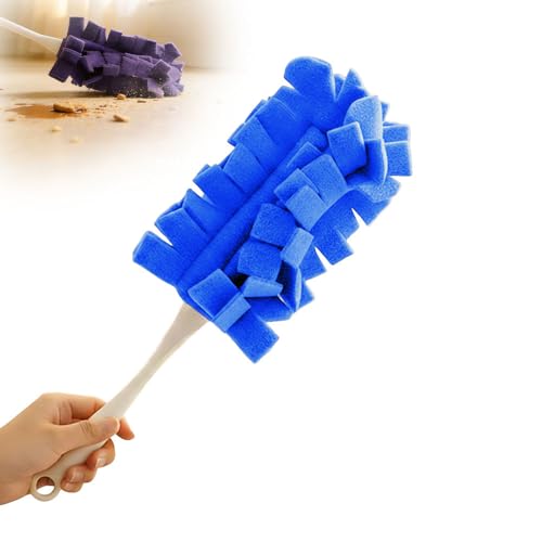 Duster Refills Reusable,2026 New 360° Fleece Duster Refills Set,Reusable Duster Pads Washable for Ceiling Fan Window Kitchen Floor Car (2, Blue) - color: Blue