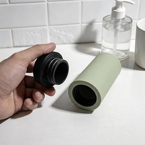 Dish Soap Dispenser for Kitchen, Silicone Squeeze Bottle for Dish Detergent (Green) - color: Green
