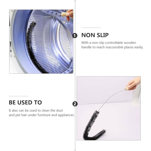 DOITOOL Dryer Vent Cleaning Brush 28 Inch Flexible Lint Remover with Non-Slip Handle for Dryer Vent and Refrigerator Coil Cleaning Tool