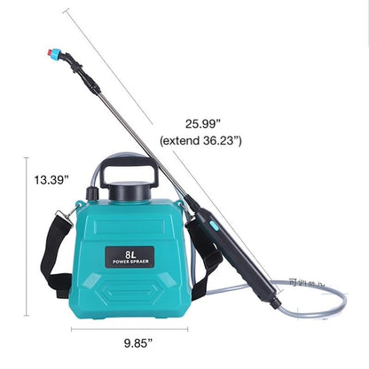 VIDAGARVIS 2Gallon Electric Watering Can, VidaGardening, Ideal for Pest Control, Watering, Fertilizer Sprayer, Chemical Sprayer, Car Washing, PE, 4hours Battery Life (2Gal Green) - color: Green 2Gal