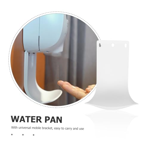 Soap Dispenser Drip Tray Wall Mounted Soap Dispenser Tray for Liquid Prevents Leaks and Spills Easy to Clean Portable Stand for Bathroom Kitchen 7.28 X 5.11 X 3.54 in - color: White