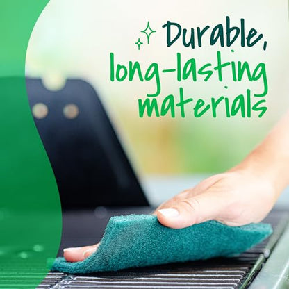 Scotch-Brite Heavy Duty Scouring Pad, Dish Scrubber for Kitchen + Outdoor, 3 Scrub Pads for Uncoated Pots and Pans, Cast Iron Cooktops, Grill Grates, Oven Racks, & BBQ, Durable, Long-Lasting - size: 3 Count (Pack of 1)