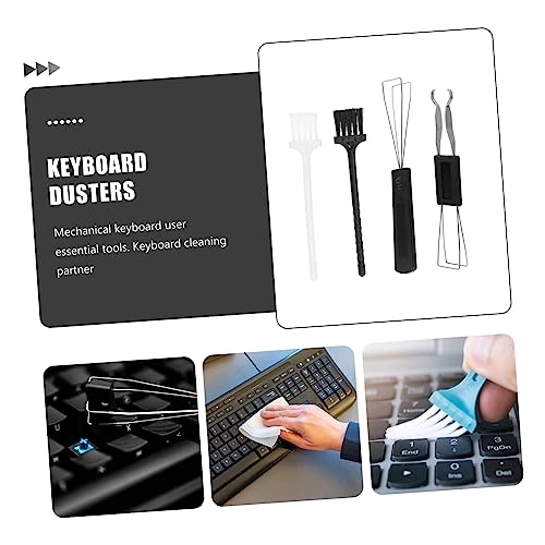 DOITOOL Mechanical Keyboard Cleaning Brush Set Keycap Puller Tool 4-Piece Kit for Computer Dust Removal and Key Cleaning Universal for Keyboards
