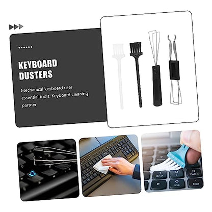 DOITOOL Mechanical Keyboard Cleaning Brush Set Keycap Puller Tool 4-Piece Kit for Computer Dust Removal and Key Cleaning Universal for Keyboards