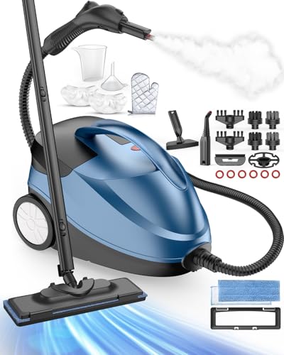 Steam Cleaner, Steam Cleaner For Home, Handheld Steam Cleaner With 30 Accessories, 1500W, 230°F High Temperature, Heavy Duty Portable Steamer with 1.5L Tank for Home Floor Cleaning