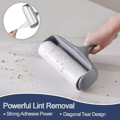 8 Inch Lint Roller Refills for Scotch-Brite 50% Stickier Lint Roller, Fits 8" Large Lint Rollers with 1 3/4" ID, 240 Easy Tear Sheets (Pack of 4), Sticky Lint Roller Sheets - size: 8" / 240 Sheets