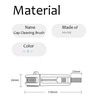 4-in-1 Bottle Cleaning Brush Set, Multifunction Silicone Cup Lid Gap Cleaner, Home Kitchen Crevice Cleaning Tools, 3 Pcs, Red - color: 3 Pcs_red