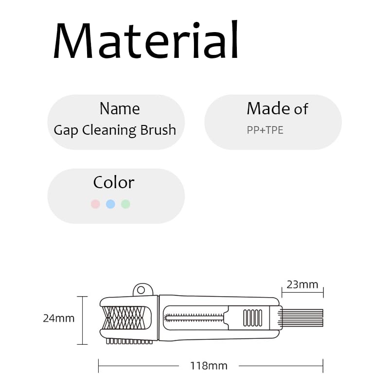 4-in-1 Bottle Cleaning Brush Set, Multifunction Silicone Cup Lid Gap Cleaner, Home Kitchen Crevice Cleaning Tools, 3 Pcs, Blue - color: 3 Pcs_blue