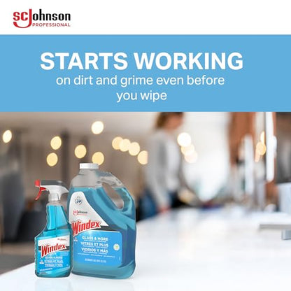 SC Johnson Professional Windex Glass and More Multi-Surface Cleaner, Windex Glass Cleaner Refill, Multi Surface Cleaner, 128 fl. oz. Bottles, 4 Count, for Professional Use Only - size: 1 Count (Pack of 4)