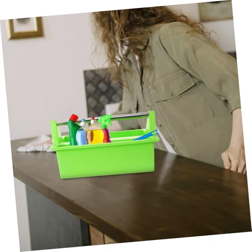 Multipurpose Cleaning Tools Container Storage Basket Handle Cleaning Supplies Organizer