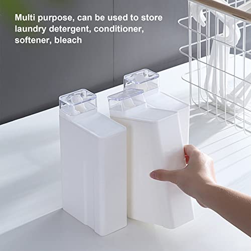 Laundry Detergent Dispenser, Detergent Dispenser, Refluxable Laundry Detergent Container, Plastic Liquid Laundry Detergent Dispenser for Laundry Room Organization
