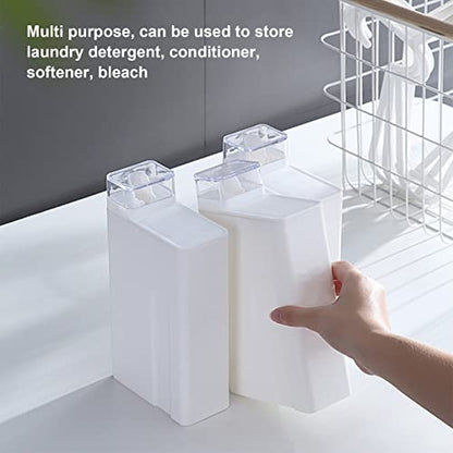 Laundry Detergent Dispenser, Detergent Dispenser, Refluxable Laundry Detergent Container, Plastic Liquid Laundry Detergent Dispenser for Laundry Room Organization