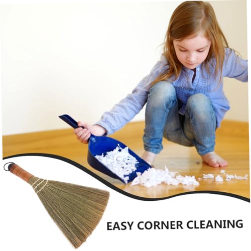 VOSAREA 3pcs Whisk Broom for Indoor Sweeping Lightweight Cleaning Tool for Hardwood Floors Easy Corner Access Gentle