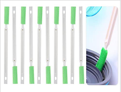 Crevice Cleaning Brushes Tool kit Small Brush Disposable Toilet Brush Deep Cleaning Brush Shower Nozzle Anti-Clogging Pore Gap for Gap Corner of Stove Hard to Reach Cleaning Tools (Green Slim Cloth) - color: Green Slim Cloth