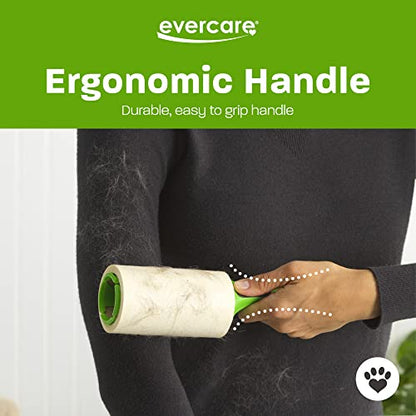 Evercare All Purpose Pet Hair Lint Roller with 2 Refills, 180 Total Sheets – Reusable Sticky Roller for Pet Hair, Cat & Dog Hair Remover, Lint Remover, Pet Hair Remover for Furniture, Clothing & Cars - size: Lint Roller