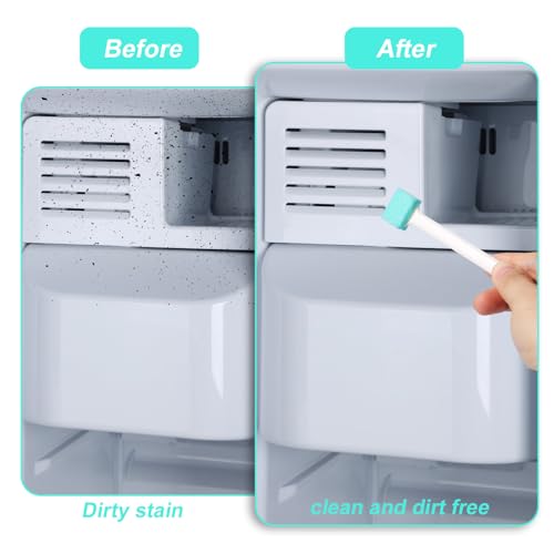 Ice Maker Cleaners Set, 10pcs Ice Machine Cleaning Brushes and 2pcs Double Ended Crochet Hook Household Cleaning Brush Detail Cleaner Brush for Gaps Corner Small Space