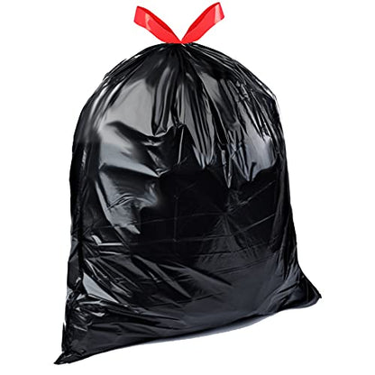 Amazon Basics Lawn & Leaf Drawstring Trash Bags, 39 Gallon, 40 Count, Black, Unscented - size: 40 Count (Pack of 1)