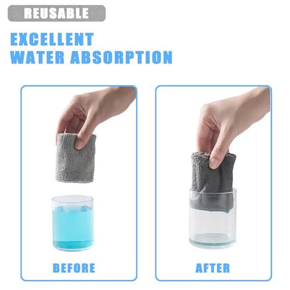 Retractable Gap Dust Cleaner, 40” Flat Cleaner with Hanging Hook, Bendable and Detachable Head Microfiber Duster, Washable Dust Brush for Home, AC, Car and Hard-to-Reach Corners, Containing 2 Clothes